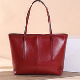 Oil Wax Simple High-Capacity Zipper Tote - Shah S. Sahota